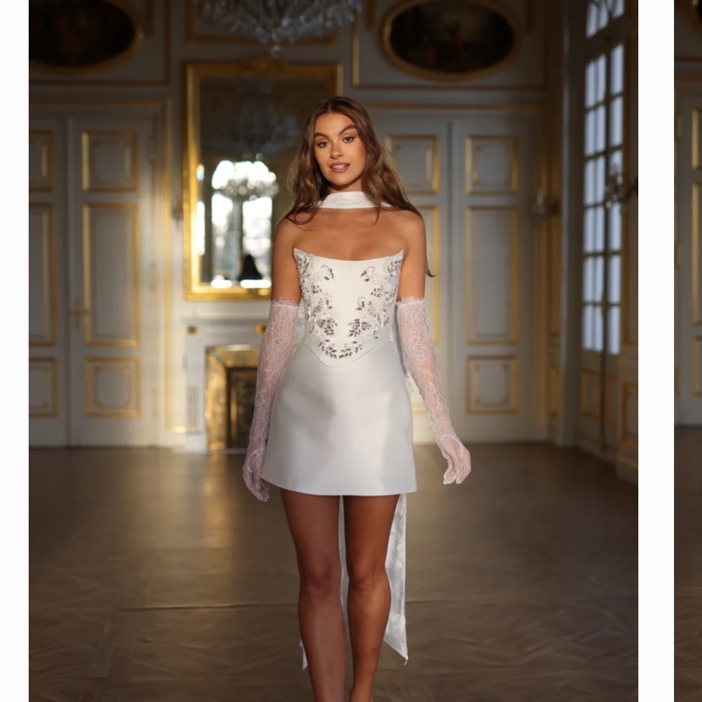 Everly Mini Bridal Dress by Rosie Etienne